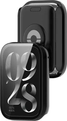 Produktbild von Schutzhülle mit Glas für Xiaomi Mi Smart Band 9 Pro, Bizon Case Watch Adamo, Schwarz