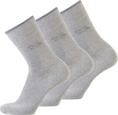 Produktbild von camel active Basic Socks 3er Pack 6593 150 grey melange Strumpf grau, Größe:43-46