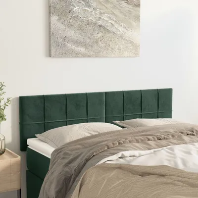 Produktbild von Möbel Kopfteile Dunkelgrün 144x5x78/88 cm Samt - Kopfteile &11563