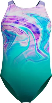 Obrázok produktu pre Plavky Speedo Printed Pulseback modré pre dievčatá vo veku 13–14 rokov