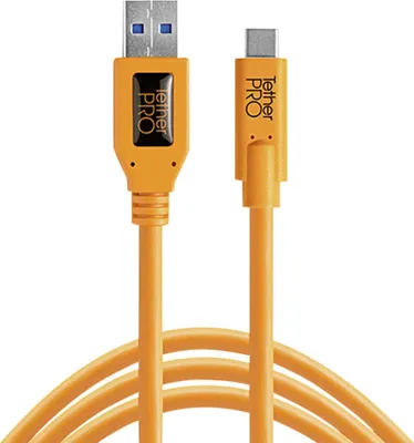 Produktbild von Tether Tools USB 3.0 zu USB-C 4,60m orange