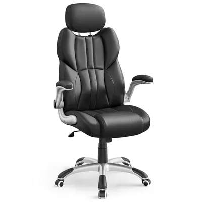 Obrázek produktu pro SONGMICS Manažerská židle, ergonomická, sklopné područky, černá