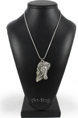 Image de Cheval à crinière - collier avec cheval, pendentif cheval sur chaîne en argent, bijou unique de la marque Art-Dog