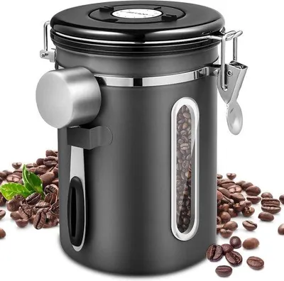 Produktbild von Luftdichter Kaffeebehälter aus Edelstahl 18l mit Datum