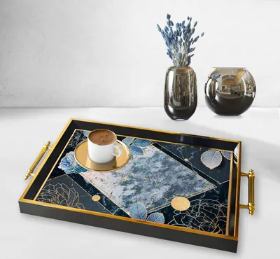 Produktbild von Evila Originals, TPA9906, Tablett, Mehrfarbig, 100 % GLAS, 50 x 29 x 3,5 cm