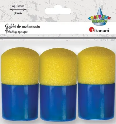 Imagen del producto de Pinceles de espuma para aplicar color, 38 mm, paquete de 3 unidades