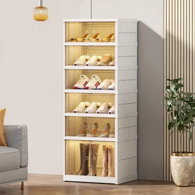 Immagine prodotto di Armadio pieghevole per scarpe con 6 ripiani
