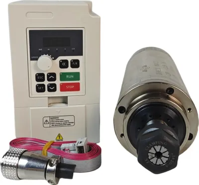 Obrázok produktu pre vretenový motor ER20 s výkonom 2,2 kW, vzduchom chladený, presné pracovné otáčky 10-24000 ot/min, sada 4