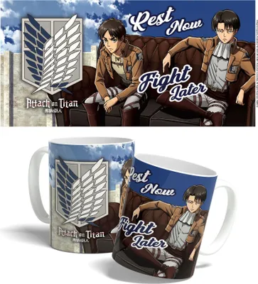 Image de Kubek Attack on Titan "Odpocznij Teraz, Walcz Później" 325 ml