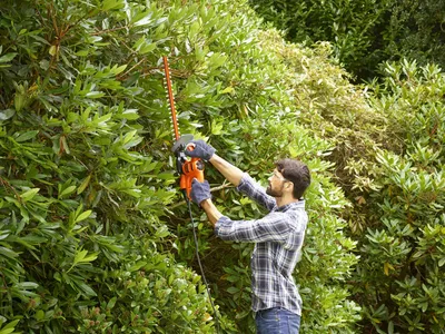 Produktbild von Heckenschere 420W 45cm Schwertlänge
