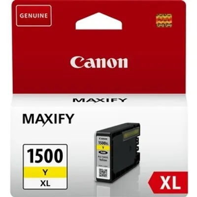 Produktbild von Canon PGI-1500XL Y, Hohe (XL-) Ausbeute, Gelb, Tinte auf Pigmentbasis, 12 ml