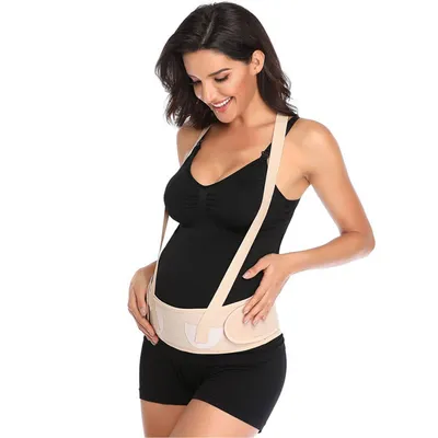 Produktbild von Bauchband Schwangerschaft, Verstellbarer Schwangerschaftsgurt, Beige