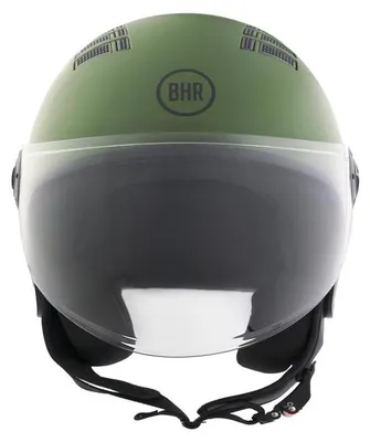 Immagine prodotto di BHR 834 FLOW - Casco Moto Demi-Jet Estivo Omologato ECE 22.06 con 16 Fori di Aerazione - Visiera Antigraffio e Sgancio Micrometrico, Verde, M