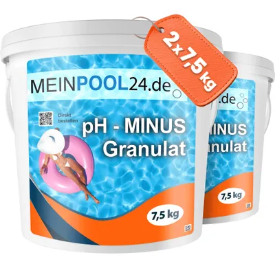 Produktbild von 2x7,5 kg pH-Senker Granulat Pool Schwimmbad pH-Minus Senkergranulat Wasserpflege