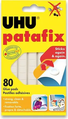 Obrázok produktu pre Samolepiaca montážna guma UHU Tac Patafix Super Mario biela, 80 ks