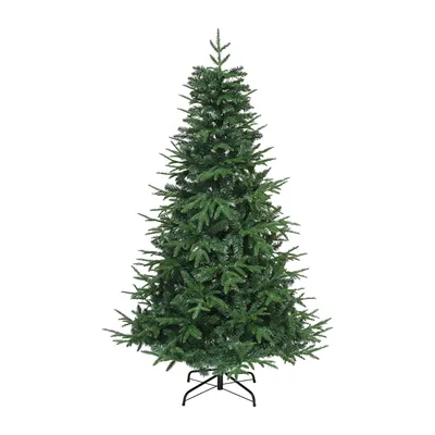 Produktbild von 182cm Künstlicher Weihnachtsbaum, mit 900 Spitzen PVC, Naturgetreu Tannenbaum mit Metallständer, Φ90cm