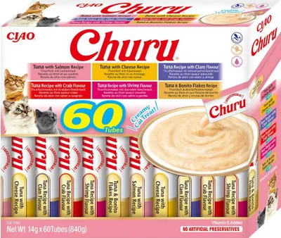 Zdjęcie produktu dla INABA CAT CHURU VARIETIES tuńczyk - przysmak dla kota 60 x 14 g