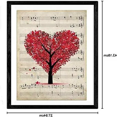 Immagine prodotto di Poster decorativo da parete per il soggiorno - Carta da 250 g - 30 x 40 cm