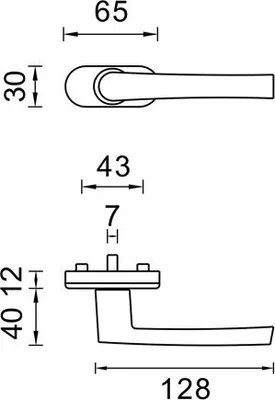 Immagine prodotto di Maniglia Per Finestra In Alluminio Bianco Jglawhy01-2