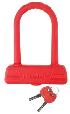 Produktbild von Silikon-Bügelschloß, M-Wave B189 rot