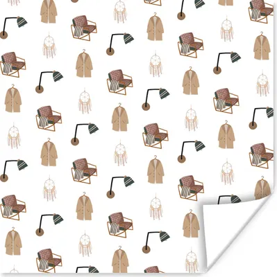 Produktbild von MuchoWow® Poster Schlafzimmer - Muster - Farben 75x75 cm - Wand Dekoration
