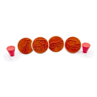 Produktbild von EDUPLAY 220-052 Tierstempel Zoo, mehrfarbig, 6-teilig (1 Set)