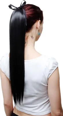 Produktbild von WIG ME UP Haarteil Schwarz Bändchen & Klammer C9429-2