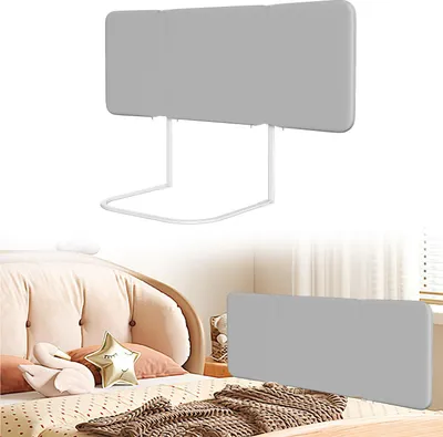 Produktbild von Peviasot Bettgitter klappbar 120 cm, Kinder-Rausfallschutz, 4 Winkel, mit 2 Gurten & Aufbewahrungstasche