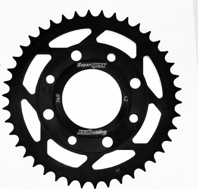 Produktbild von Stahl-Kettenrad Supersprox 428 - 42Z (schwarz) RFE-269:42-BLK|ID 58,0 LK 90,0 4-Loch/4-Loch