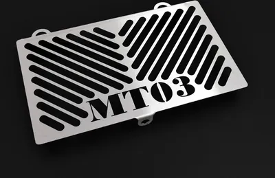 Obrázek produktu pro Kryt chladiče ZIEGER kompatibilní s Yamaha MT-03 Design Logo stříbrný