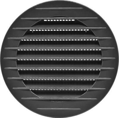 Image de Grille Aération Ronde ø90mm Ventilation Encastrée Avec Moustiquaire - Edm