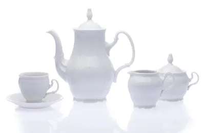 Produktbild von Thun 1794 Bernadotte, Kaffeeservice, weiß, Porzellan Thun, 15 d.