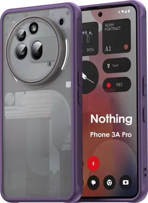 Produktbild von Handyhülle für Nothing Phone 3A Pro Matt Stoßfest Schutzhülle Back cover in Lila