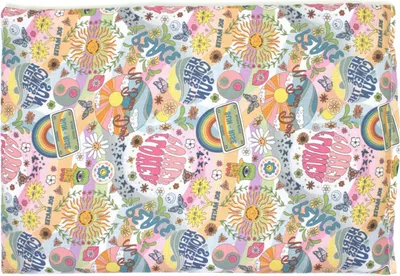 Produktbild von Bio-Dinkelkissen 30 x 20 cm, Bio-Dinkel + Baumwolle "Flower-Power" - Als Wärmekissen & Kältekissen - Dinkel Körnerkissen für Mikrowelle und Backofen - 30x20cm, , 800g
