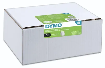 Produktbild von DYMO Original LabelWriter Versandetiketten/-Namensschilder (groß) | 54 mm x 101 mm | 6 Rollen mit je 220 leicht ablösbaren Etiketten (1.320 Etikettenband) | selbstklebendes Schriftband | für LabelWriter-Beschriftungsgerät