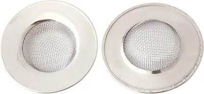 Immagine prodotto di Jumada's – Filtro di scarico in metallo in 2 pezzi – Dimensioni esterne 7,5 cm, dimensioni interne 4,3 cm – Raccoglie capelli, residui di cibo e sporco – Previene gli intasamenti!