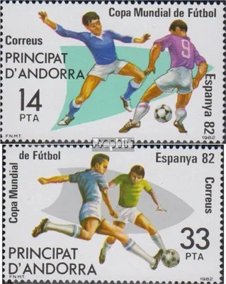 Produktbild von Briefmarken Andorra - Spanische Post 1982 Mi 155-156 (kompl.Ausg.) postfrisch Fußball