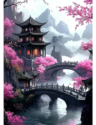 Produktbild von Diamond Painting Landschaft 5D DIY Set für Erwachsene und Kinder 30x40cm WX10499