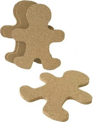 Obrázok produktu pre Glasuntersetzer Kork Gingermann Set 4