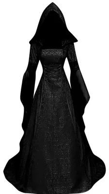 Produktbild von BITSEACOCO Deluxe Hexenkleid Kostüm für Frauen, Vintage Bestickte Renaissance Vi