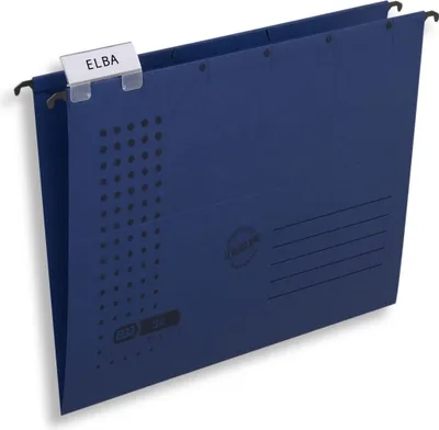 Produktbild von Hängemappe chic A4 230g/qm Karton dunkelblau VE=20x5 Stück