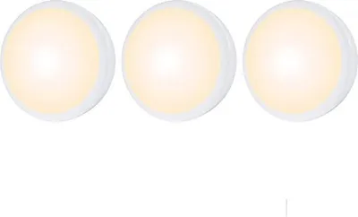Produktbild von INF Schrank-LED-Licht-Festival-Lichter mit Fernbedienung Weiß 3 Lampen, 1 Fernbedienung