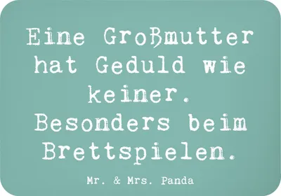 Produktbild von Mr. & Mrs. Panda Kühlschrankmagnet Spruch Großmutter Geduld - Meeresbrise - Geschenk, Lehren, Familienmitglieder, whiteboardmagnet, Pinnwandmagnet, für, Notizhalter