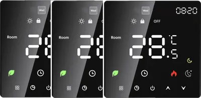 Produktbild von 3X Smart Thermostat 3A Digital Raumthermostat Wasserheizungsgeräte Fußbodenheizung, Touchscreen, programmierbare Temperaturregelung, 2 Modus
