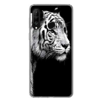 Produktbild von MuchoWow® Handyhülle Schutzhülle Hülle für Huawei P30 Lite Tiger - Wilde Tiere - Licht Silikon Softcase Handy Hülle - Handyhülle