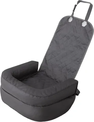 Produktbild von Hundeautositz, Hundedecke Auto rückbank, Transportbox Katze, Hundebox, Hundekorb, Hundegeschirr, Hundebett, Hundekörbchen, 42 x 55 cm (Graphit Oxford)
