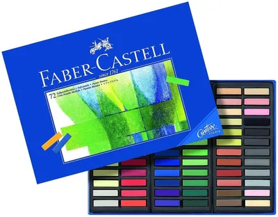 Produktbild von Softpastellkreide Creative Studion Mini 72 Farben sortiert im Kartonetui Packung mit 3 Stück