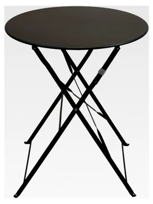Produktbild von Bistrotisch Ø60xH70 cm klappbar mit Metallgestell in Dunkelgrau
