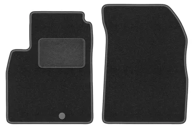 Immagine prodotto di Tappetini anteriori in moquette per Nissan Micra K13 2010-2016 (hatchback) – 2 pezzi, grigio grafite, su misura – Wielganizator LUX