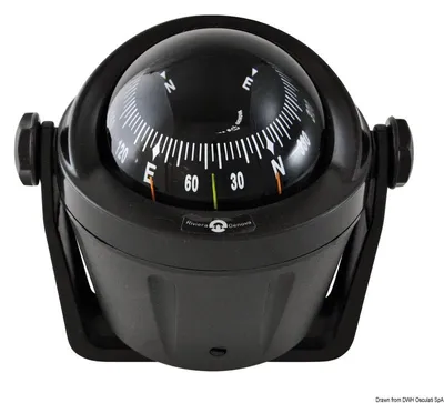 Image de Boussole compacte IDRA, noire avec étrier, 1 pièce